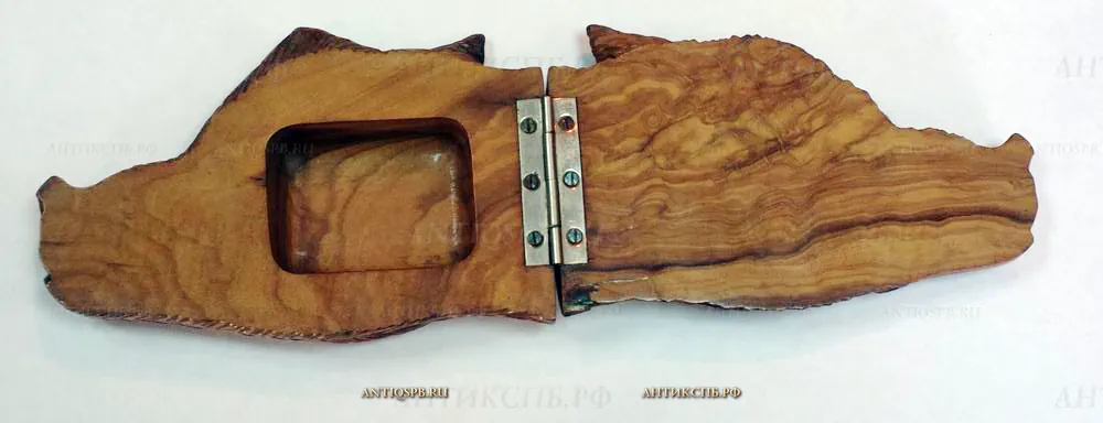 Шкатулка "Голова кабана". Дерево, резьба. Нач. ХХ века. №15915